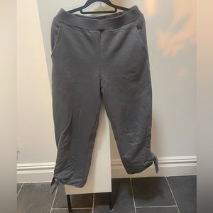 TIBI SIDE TIE SWEATPANTS - SMALL